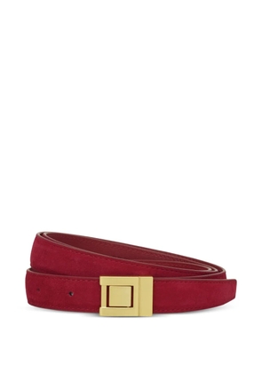 POTAMY suede buckle belt - Red
