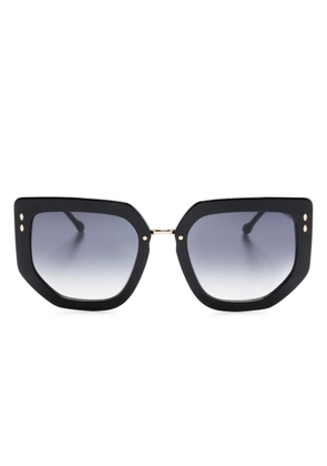 Isabel Marant Eyewear geometric-frame sunglasses - Black