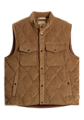 Woolrich corduroy quilted gilet - Brown