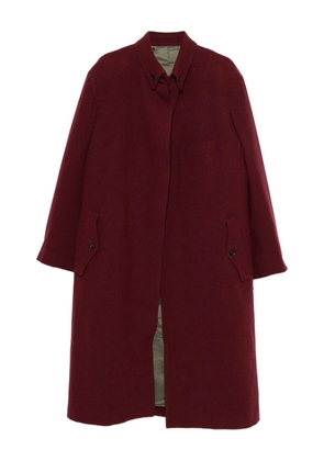 Yohji Yamamoto single-breasted coat - Red