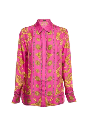 Versace Pre-Owned printed silk shirt - Pink