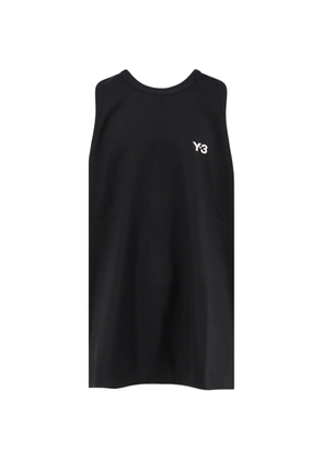 Y-3 logo-print tank top - Black