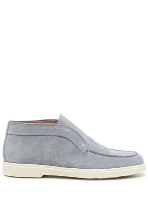 Santoni slip-on suede boots - Blue