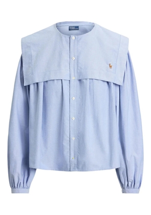 Polo Ralph Lauren collared long-sleeved blouse - Blue
