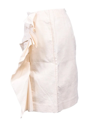 Isabel Marant Vintage ruffled mini skirt - Neutrals