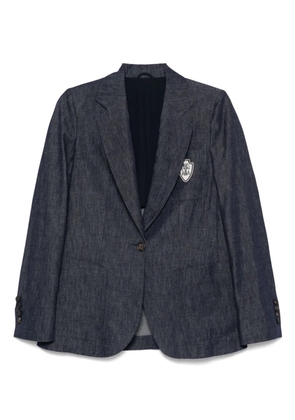 Brunello Cucinelli chambray blazer - Blue