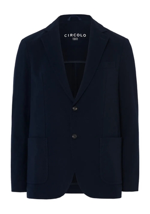 Circolo 1901 two-buttons patch-pockets blazer - Blue
