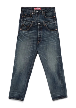 Junya Watanabe MAN double-waist jeans - Blue