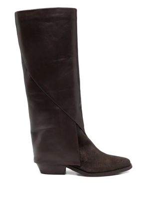 Julie Dee knee panelled 40 boots - Brown