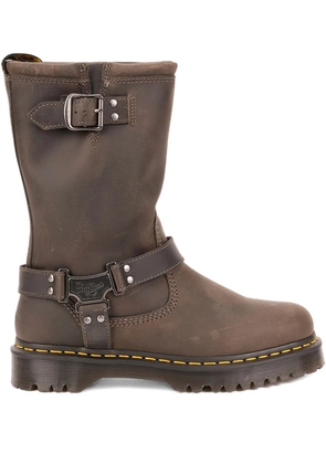 Dr. Martens buckle-strap biker boots - Grey