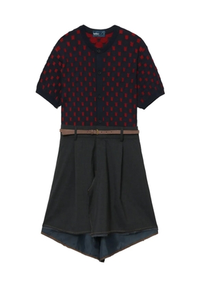 Kolor panelled tunic top - Blue