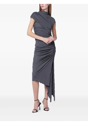 FRANCESCO MURANO draped midi dress - Grey