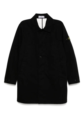 Stone Island cotton trench coat - Black