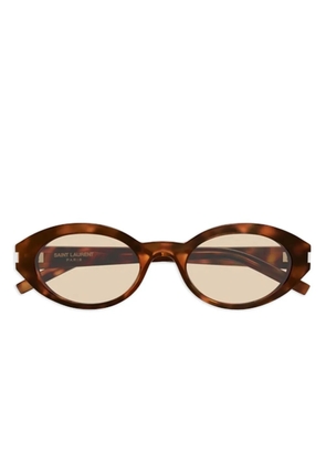 Saint Laurent Eyewear oval-frame sunglasses - Brown
