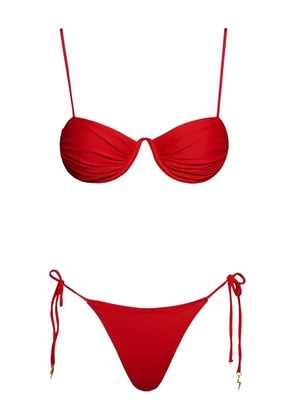 Noire Swimwear monowire bikini set - Red