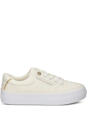 Tommy Hilfiger logo-patch sneakers - Neutrals