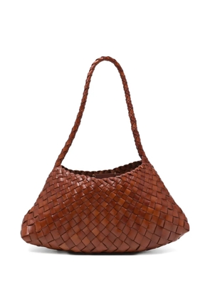 DRAGON DIFFUSION Rosanna woven-leather shoulder bag - Brown