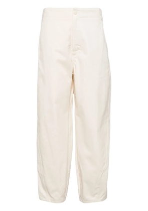 Yves Salomon high-waist tapered trousers - White