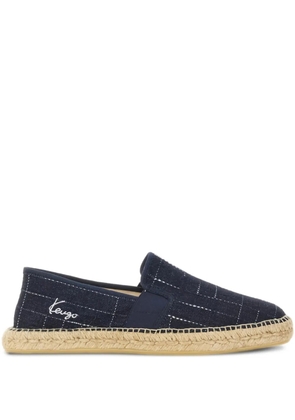 Kenzo grid-pattern espadrilles - Blue