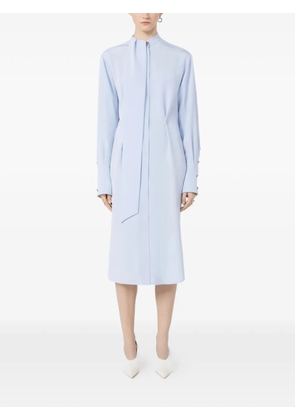 Sportmax ESOPO scarf-detail midi shirt dress - Blue