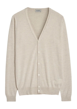 John Smedley V-neck buttoned cardigan - Neutrals