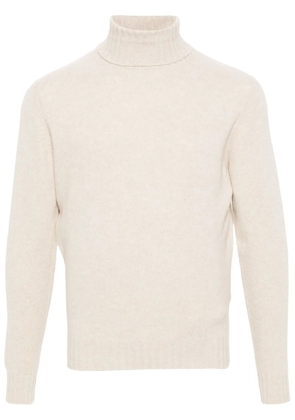 Dell'oglio roll-neck rib-trim jumper - Neutrals