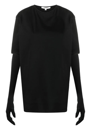 MANURÍ glove-sleeve T-shirt - Black