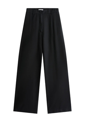 Tommy Hilfiger pleated wide-leg trousers - Black