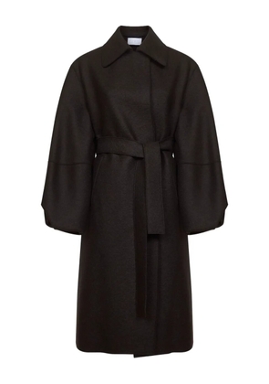 Harris Wharf London balloon-sleeve belted coat - Brown