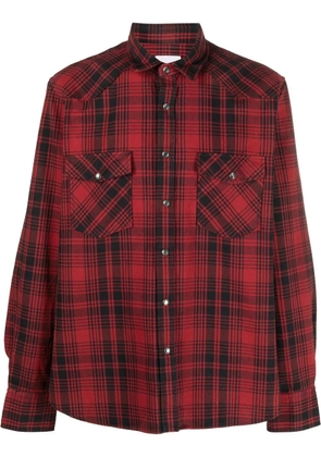 PT Torino check-pattern cotton shirt - Red