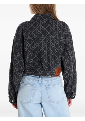 Calvin Klein articulated denim jacket - Black