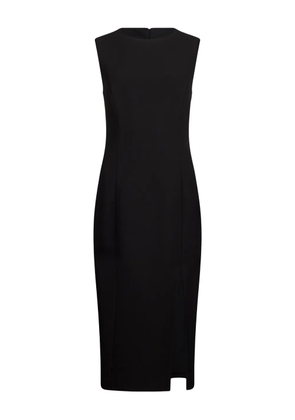 LIU JO side-slit back-detail midi dress - Black