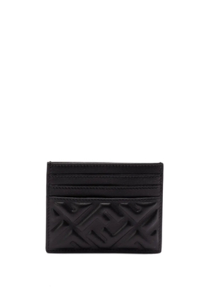 FENDI logo-embossed cardholder - Black