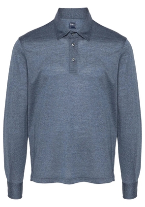 Fedeli wool polo shirt - Blue