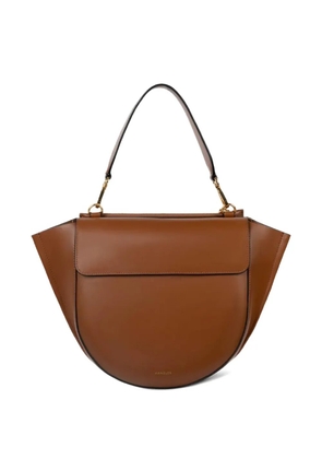 Wandler Hortensia flap satchel - Brown