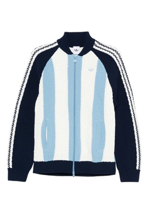 adidas Archive striped zip cardigan - Blue