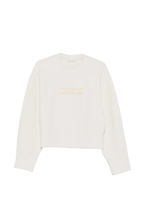 Moncler logo-patch sweatshirt - Neutrals