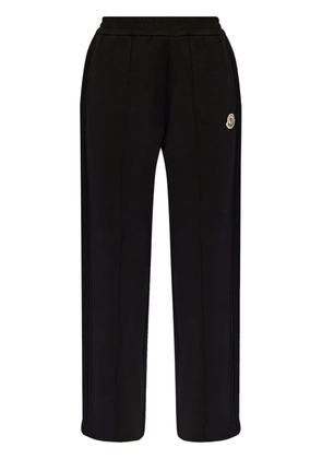 Moncler logo-patch virgin wool track pants - Black
