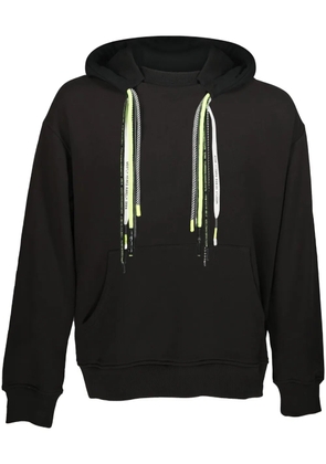 Mostly Heard Rarely Seen panelled cotton hoodie - Green