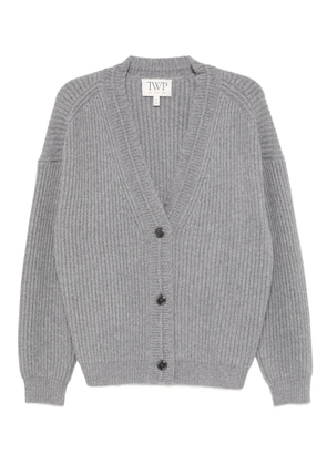 TWP ribbed cashmere cardigan - Grey