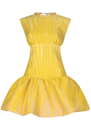 Silvia Tcherassi Nadra textured taffeta minidress - Yellow