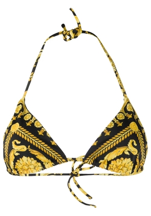 Versace Barocco bikini top - Yellow
