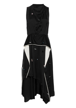 3.1 Phillip Lim rhinestone-embellished asymmetric dress - Blue