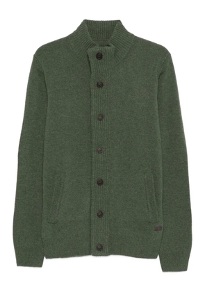 Barbour elbow-patch cardigan - Green