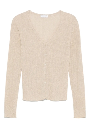 Majestic Filatures ribbed cardigan - Gold