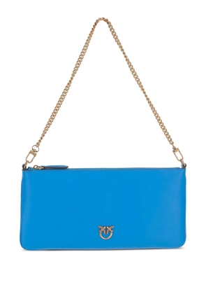 PINKO chain-strap leather clutch - Blue