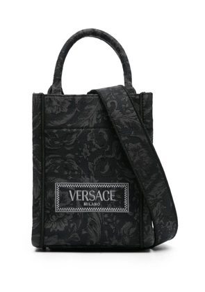 Versace mini Barocco Athena jacquard tote bag - Grey