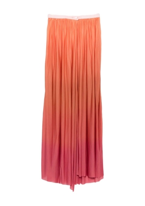 Faliero Sarti pleated ombre skirt - Orange