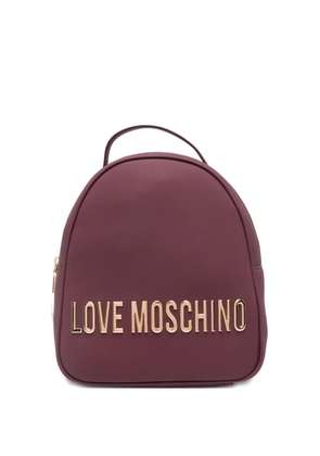 Love Moschino logo-plaque backpack - Red