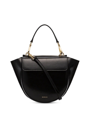 Wandler mini Hortensia leather shoulder bag - Black